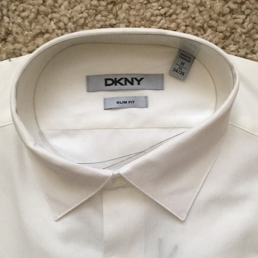 DKNY slim fit 15” 34/35 dress shirt - Picture 3 of 3